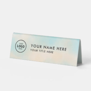 Trendy Beruflich Business Logo Desk Namplate Tischaufsteller