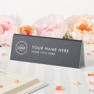 Trendy Beruflich Business Logo Desk Namplate Tischaufsteller