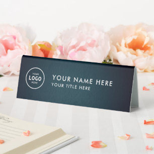 Trendy Beruflich Business Logo Desk Namplate Tischaufsteller