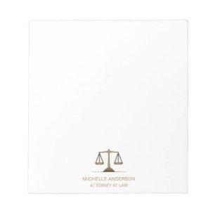 Trendy Beruflich Lawyer Attorney Notizblock