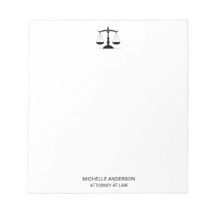 Trendy Beruflich Lawyer Attorney Notizblock