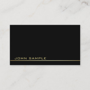 Trendy Beruflich Monogram, klassisch schwarz und g Visitenkarte