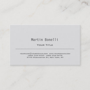 Trendy Beruflich Simple Modern Business Card Visitenkarte