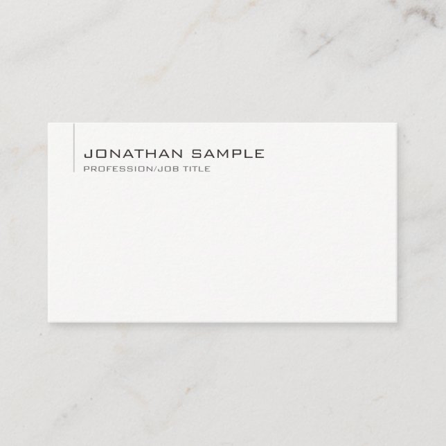 Trendy Beruflich Template Minimalistisch modern Visitenkarte (Vorderseite)