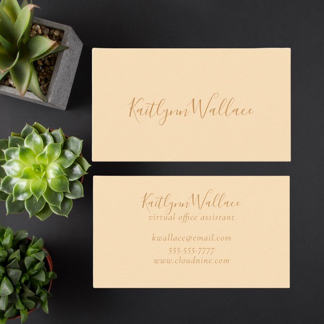 Trendy Berufliche Minimalistisch Social Media Visitenkarte (Von Creator hochgeladen)