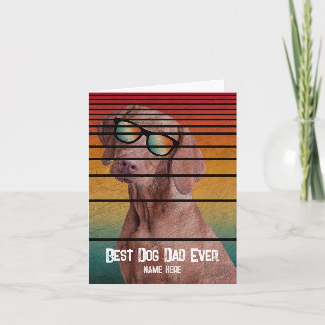 TRENDY BEST DOG VATER JE VATER DAY GIFT EINLADUNG (Vorderseite)