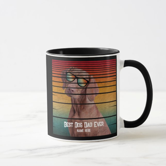 TRENDY BEST DOG VATER JE VATER DAY GIFT TASSE (Rechts)
