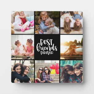 Trendy Best Friends Forever Foto Collage Plaque Fotoplatte