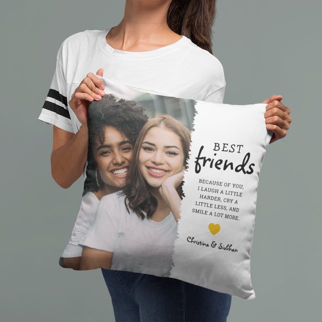 Trendy Best Friends Foto & Quote | Besoldungsgrupp Kissen (Von Creator hochgeladen)