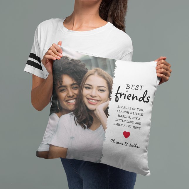 Trendy Best Friends Foto & Quote | Besoldungsgrupp Kissen (Von Creator hochgeladen)