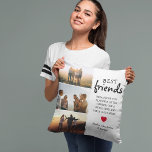 Trendy Best Friends Photo Collage & Quote Kissen<br><div class="desc">Besties are priceless - If your lucky enough to have one, let them know how much they mean to you with this trendy 'Best Friends' pillow. Featuring 3 photographs of your choice, which are easily downloaded from your phone or computer, a bestie quote that can be customized, a cute little...</div>