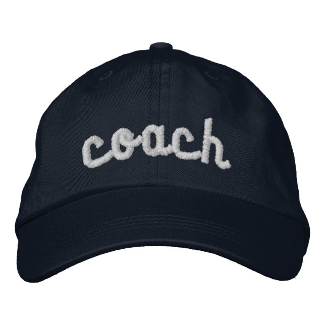 Trendy bestickte Coach Hat für Frauen Baseballkappe (Vorderseite)