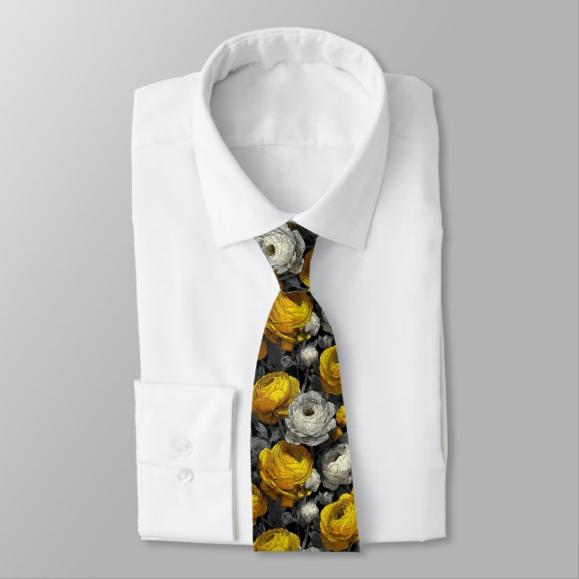 Trendy Birthday Gifts For Him Ranunculus Flower Krawatte (Gebunden)