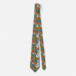 Trendy Birthday Gifts For Husband Tropical Floral Krawatte