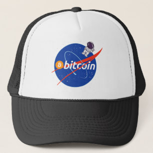 Trendy Bitcoin Astronaut Space Crypto Truckerkappe