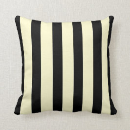 Trendy Black and Cream >SquareThrow Kissen