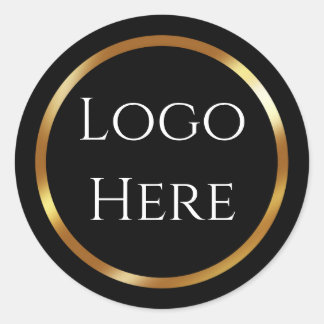 Trendy Black and Gold Sticker