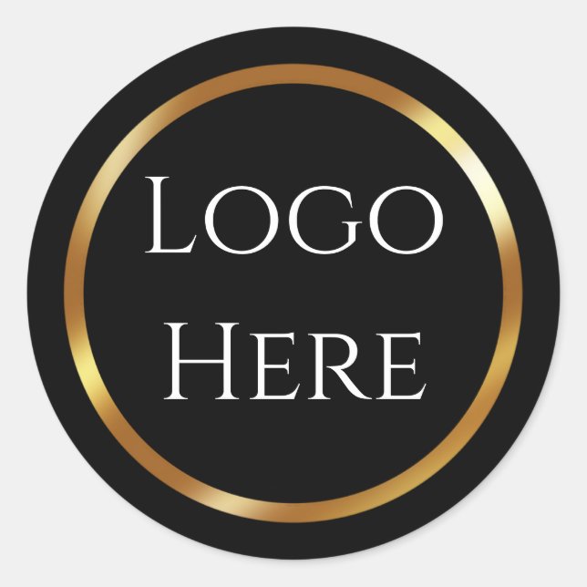 Trendy Black and Gold Sticker (Vorderseite)