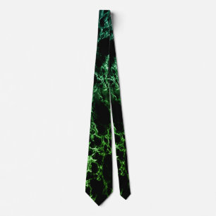 Trendy Black & Green Neon Marmorstein - Einzigarti Krawatte