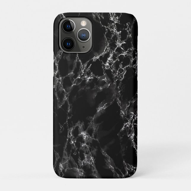 Trendy Black Marble Stone Case-Mate iPhone Hülle (Rückseite)