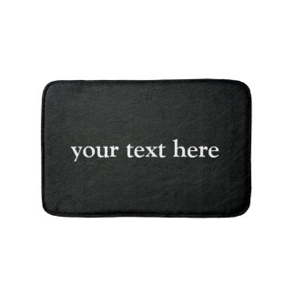 Trendy Black Mit Monogramm Stylish Badematte