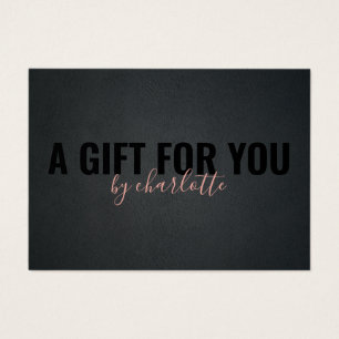 Trendy Black Pink Makeup Artist Geschenkzertifikat