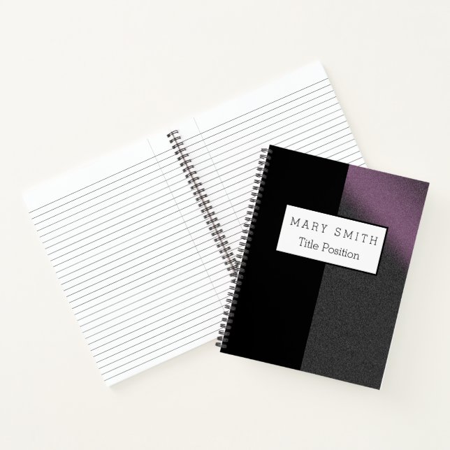 Trendy Black Pink Silver Notizbuch (Innenseite)