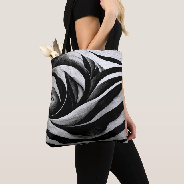 Trendy Black & White Abstract Design Tote Bag Tasche (Von Nahem)