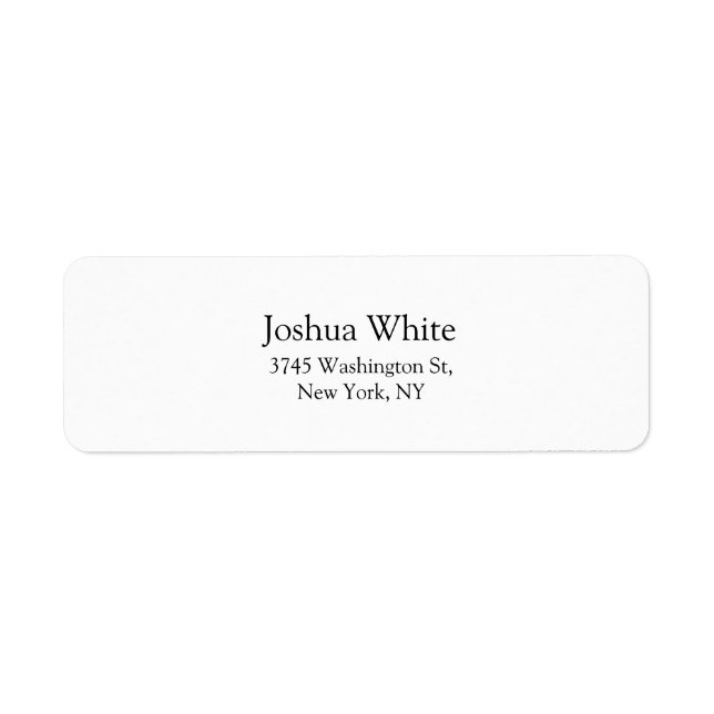 Trendy Black & White Schlicht Elegant Legible (Vorne)