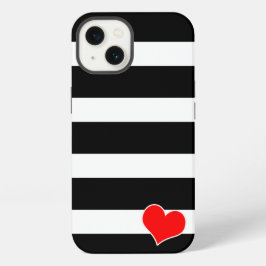 Trendy Black & White Striped iPhone Hülle