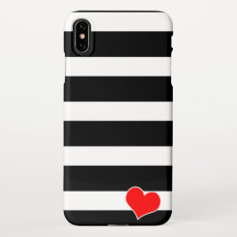Trendy Black & White Striped iPhone Hülle