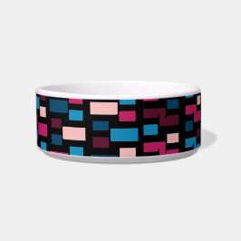 Trendy Blue and Pink City Night Cool Home Pattern Napf