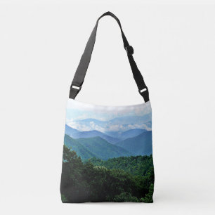 Trendy Blue Ridge Smoky Mountains Foto Tragetaschen Mit Langen Trägern