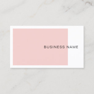 Trendy Blush Pink Elegante Unternehmen Moderne, ei Visitenkarte