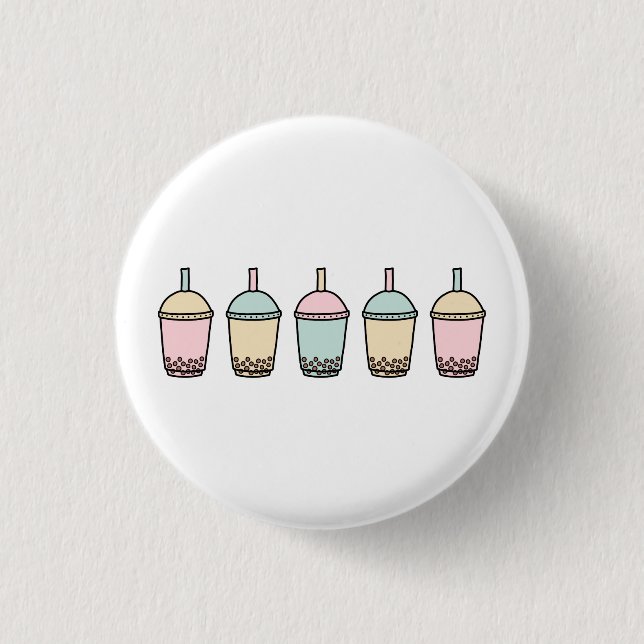 Trendy Boba Button (Vorderseite)