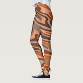 Trendy boho braun, Abstrakt Leggings