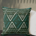 Trendy Boho Mud Cloth Pattern Kissen<br><div class="desc">Moderne Wohngestaltung mit ethnischen Motiven. Trendy böhmische Innenausdruck. Zig zag Pfeil Design.</div>