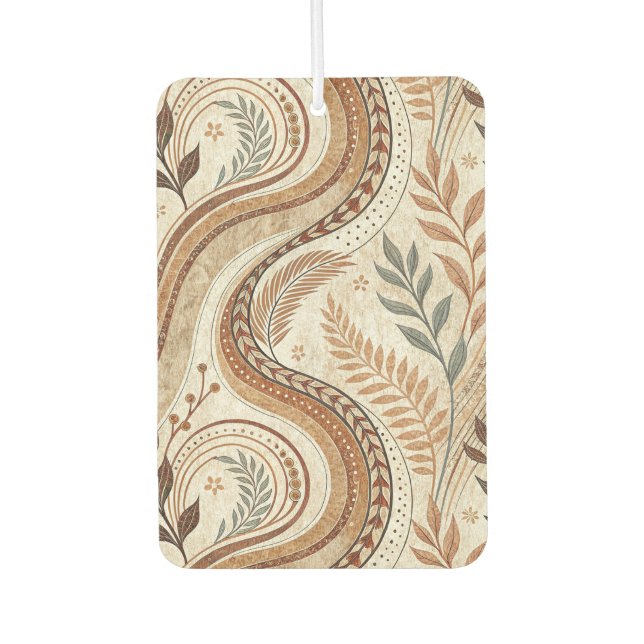 Trendy Boho Pattern Air Freshener Autolufterfrischer (Vorderseite)