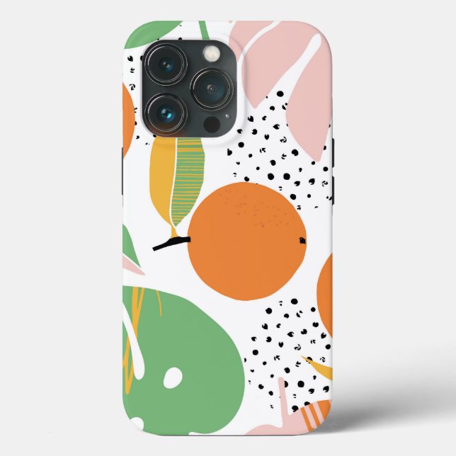 Trendy Boho Pink Orange Green Tough Case (Rückseite)