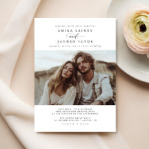 Trendy Boho Rustic Minimalistische Foto Wedding