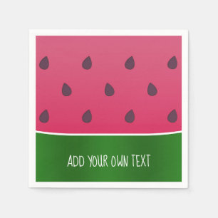 Trendy Bold Custom Watermelon Serviette