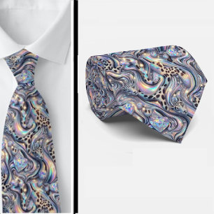 Trendy & Bold Opal-Leoparden-Druck-Krawatte Krawatte