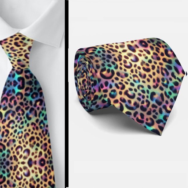 Trendy & Bold | Opal-Leopardendruck-Halsbinde Krawatte (Von Creator hochgeladen)