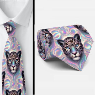 Trendy & Bold Opal-Leopardendruck-Krawatte Krawatte