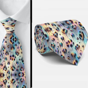 Trendy & Bold Opal-Leopardendruck-Krawatte Krawatte
