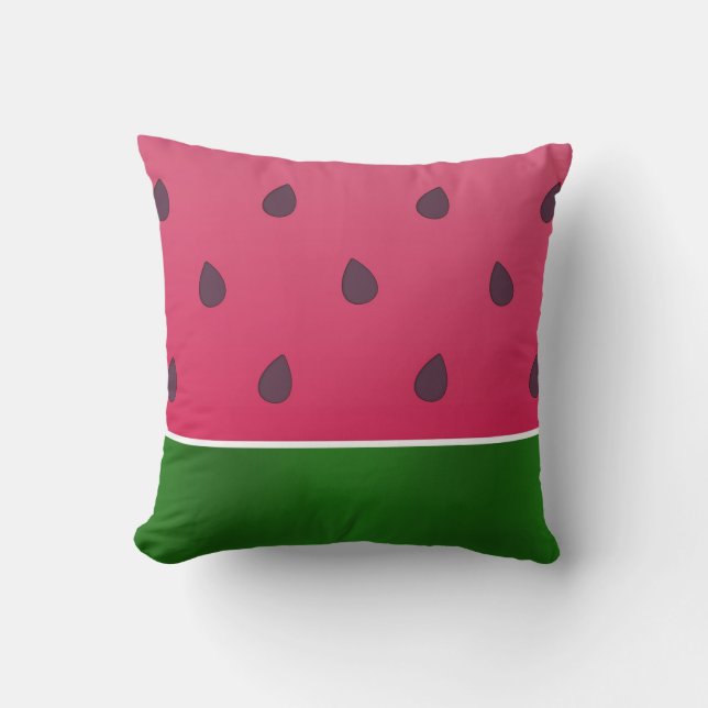 Trendy Bold Watermelon Graphic Kissen (Vorderseite)