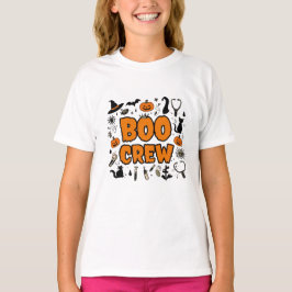 Trendy Boo Crew Girls Halloween T - Shirt 👻 Niedl
