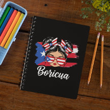 Trendy Boricua Girl Puerto Rico Flag