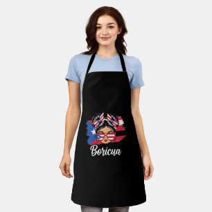 Trendy Boricua Girl Puerto Rico Flag Schürze