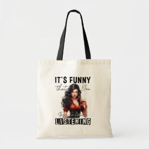 Trendy Boss Lady mit inspirierendem Zitat Tragetasche